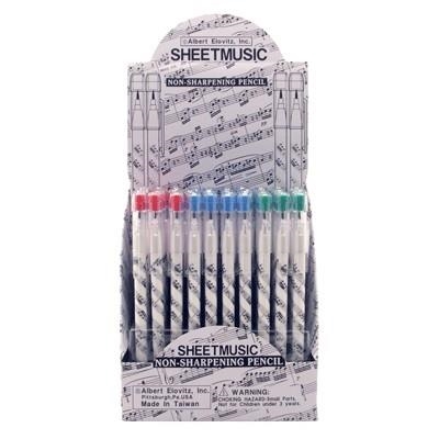 Sheetmusic Pencil Plastic