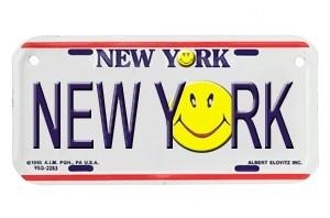 Smiley Face Bike Plate
