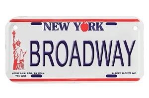 Broadway Bike Plate