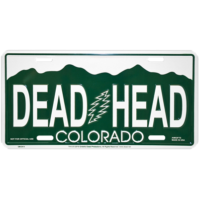 Colorado Dead Head License Plate
