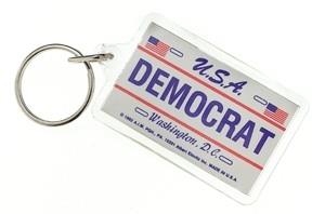 Democrat Keychain