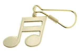 Music Keychain - Double 16th Note
