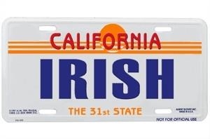 Irish License Plate