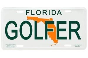 Golfer License Plate