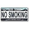 No Smoking License Plate