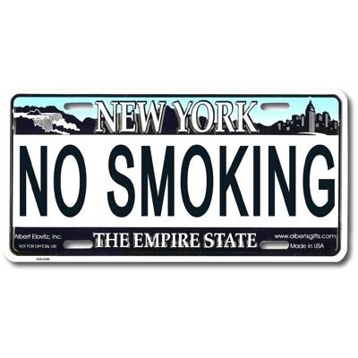No Smoking License Plate