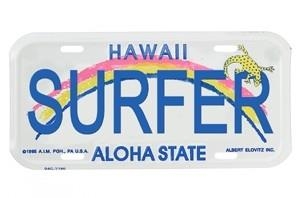 Surfer License Plate
