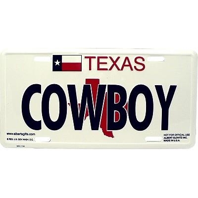 Cowboy License Plate