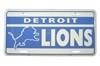 License Plate Detroit Lions