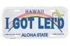 I Got Lei'd License Plate