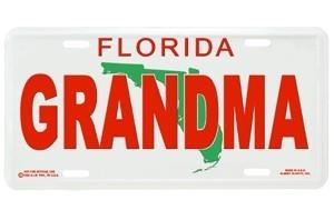 Grandma License Plate