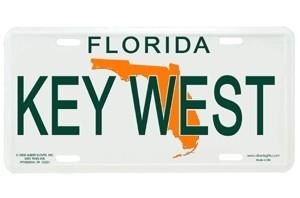 Keywest License Plate