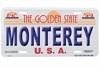 Monterey License Plate
