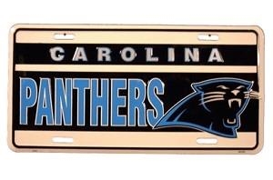 License Plate Carolina Panthers