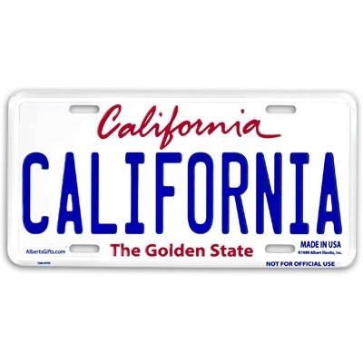 California License Plate