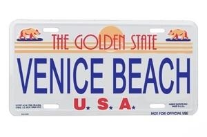 Venice Beach License Plate