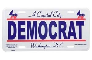 Democrat License Plate