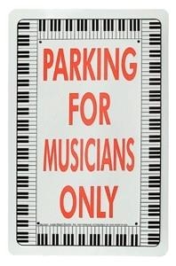 Metal Sign Musicians Only