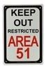 Area 51 Metal Sign