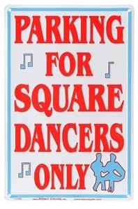 Metal Sign Square Dancers