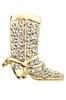 Rhinestone Boot Brooch